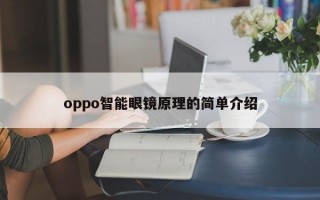 oppo智能眼镜原理的简单介绍